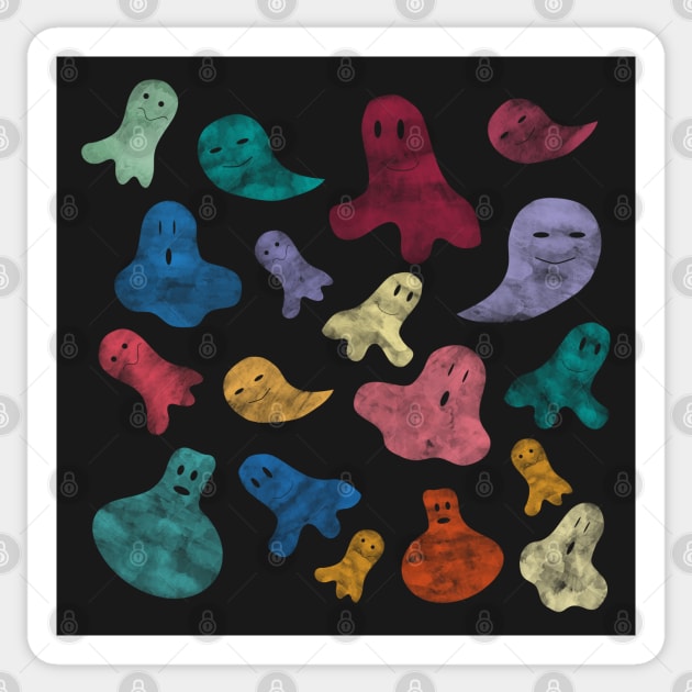 Happy ghosts Sticker by PrintablesPassions